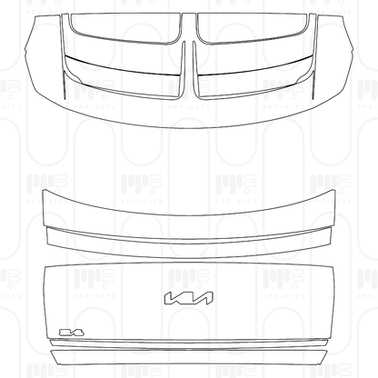 PPF prédécoupé KIA EV6 (EU) Air 2026