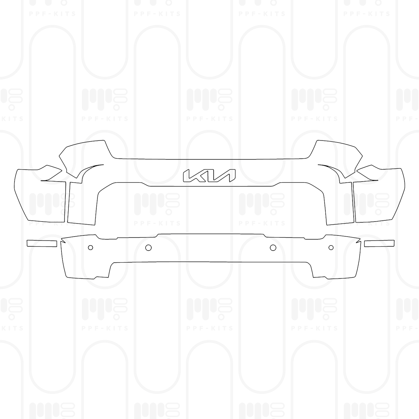 PPF prédécoupé KIA Tasman Pick-up S 2025