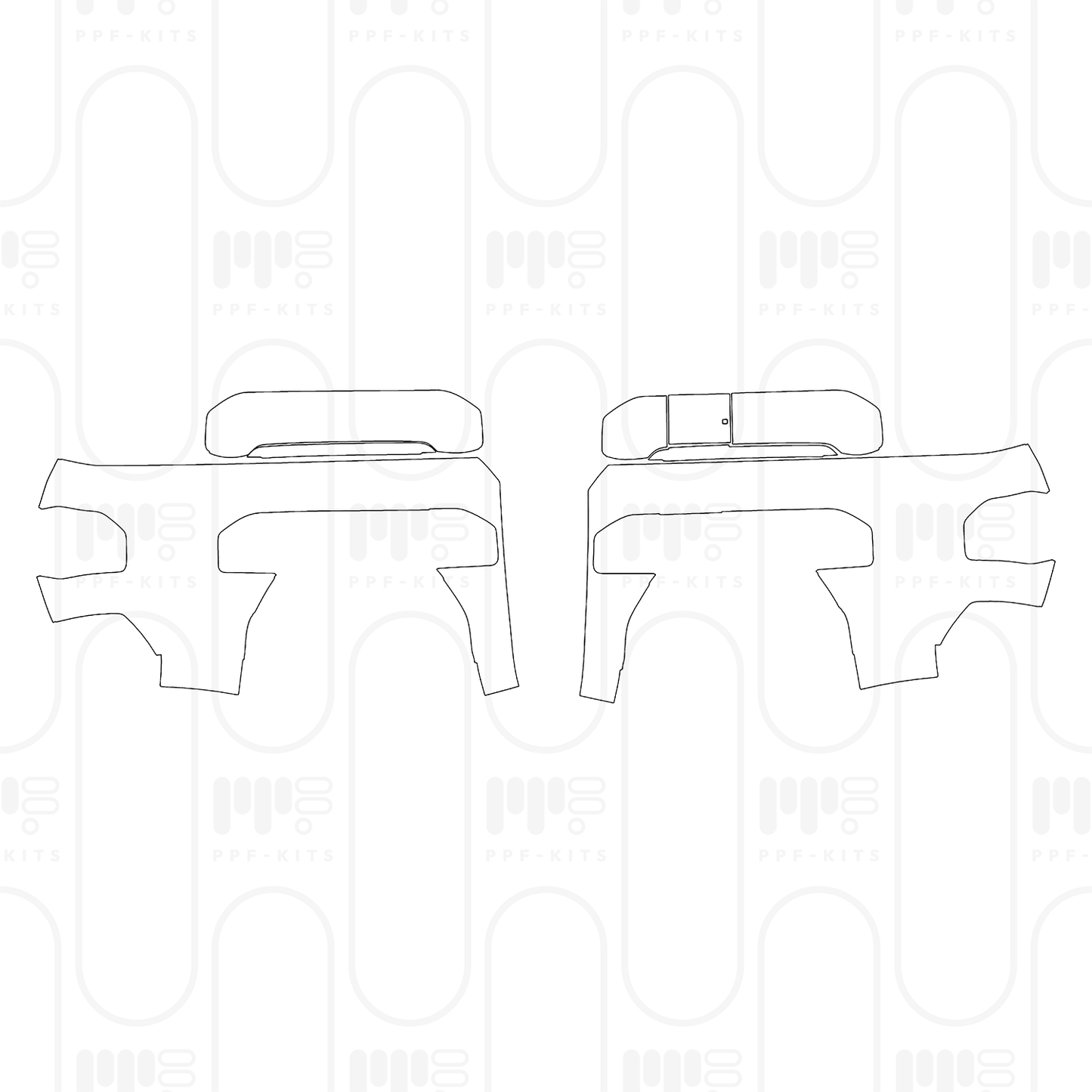 PPF prédécoupé KIA Tasman Pick-up S 2025