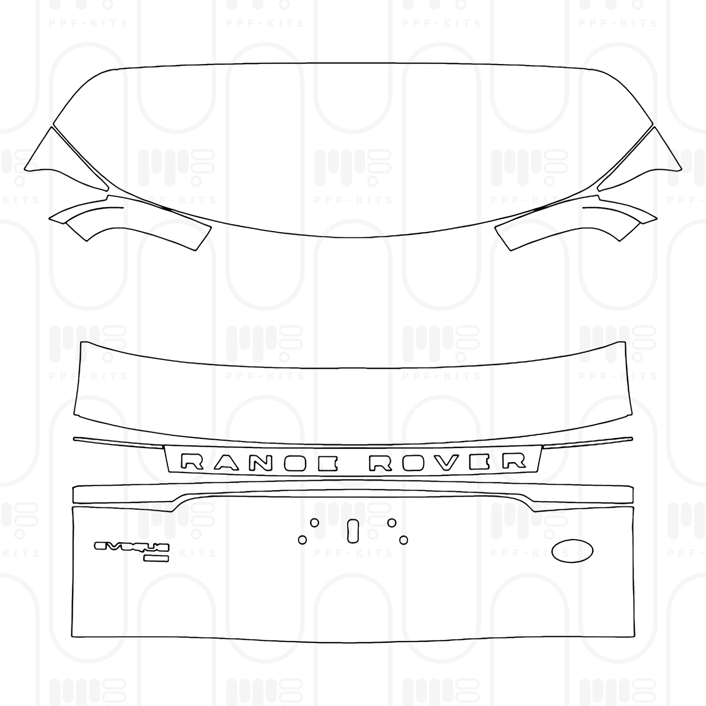 PPF prédécoupé Land Rover Range Rover Evoque Standard Wheelbase Base 2025