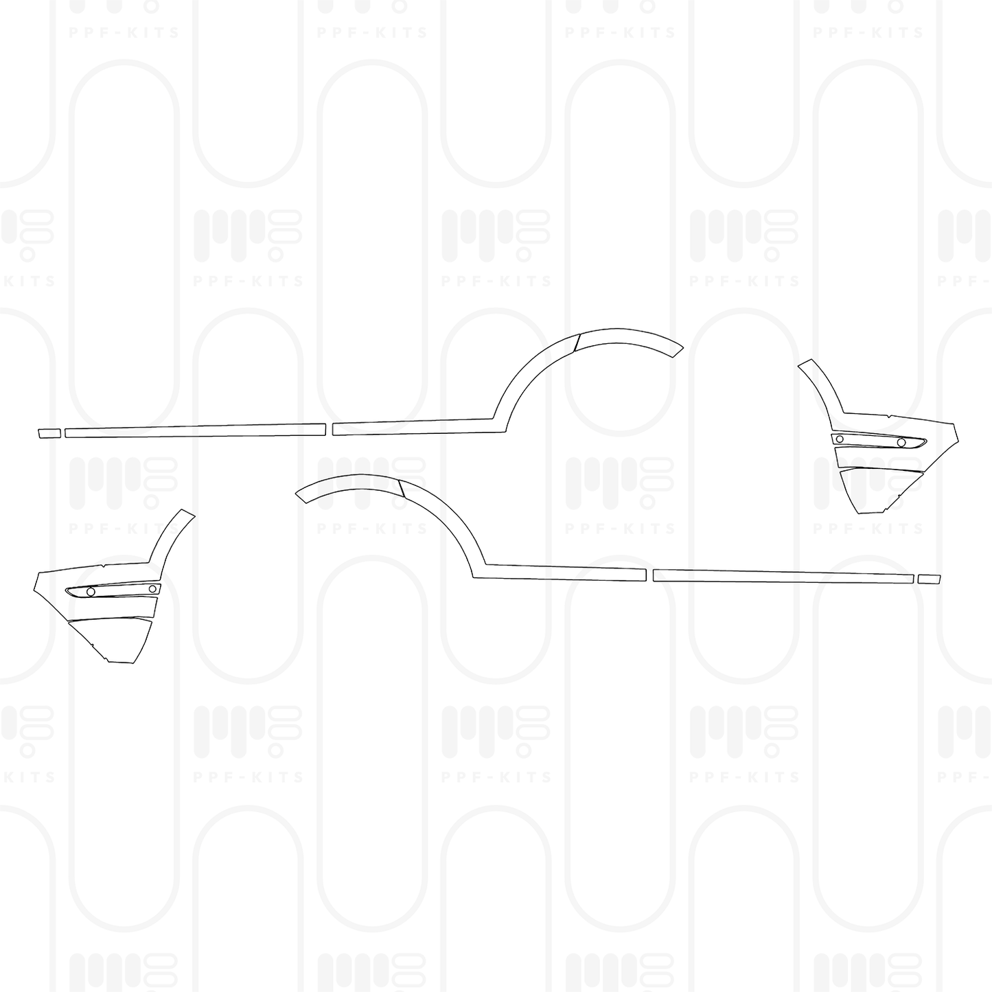 PPF prédécoupé Land Rover Range Rover Evoque Standard Wheelbase Base 2025