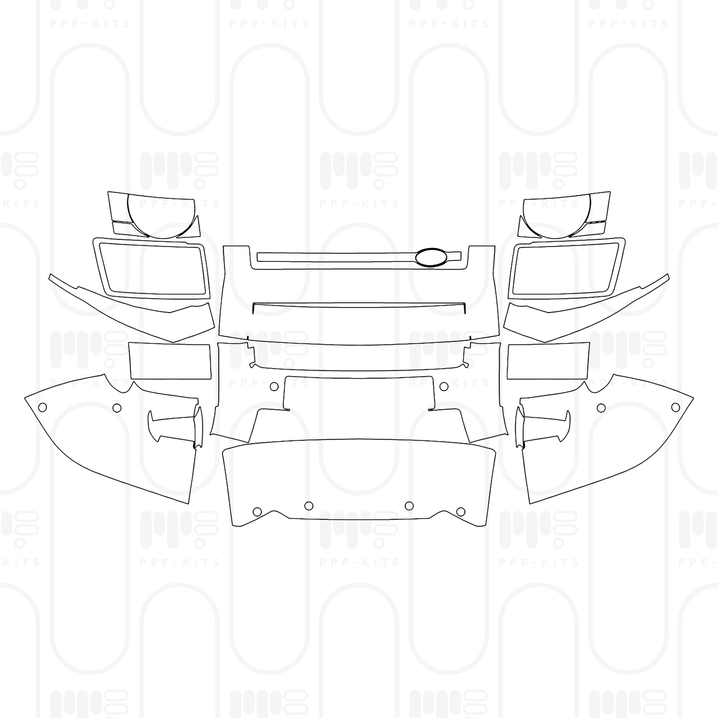 PPF prédécoupé Land Rover Defender 110 V8 2026