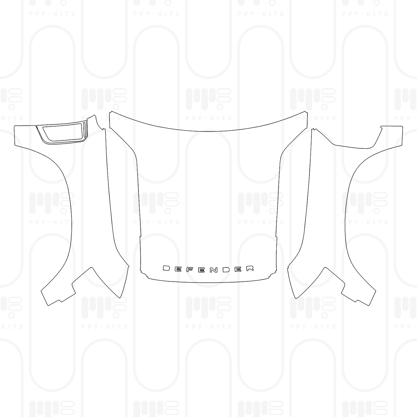 PPF prédécoupé Land Rover Defender 110 V8 2026