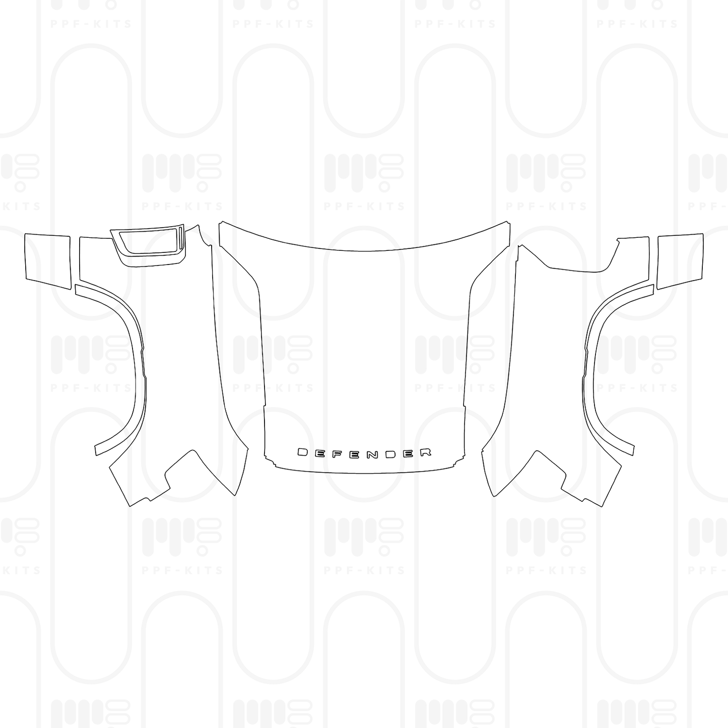 PPF prédécoupé Land Rover Defender 110 V8 2026
