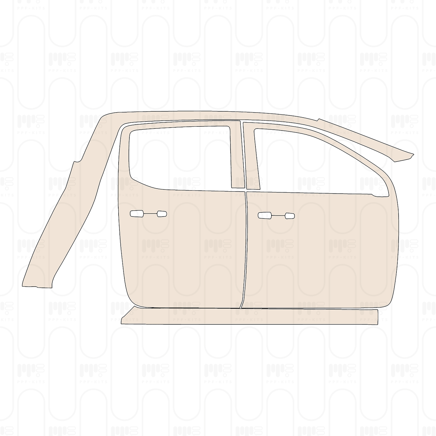 (right) Door+Rear Fender+Side Skirt