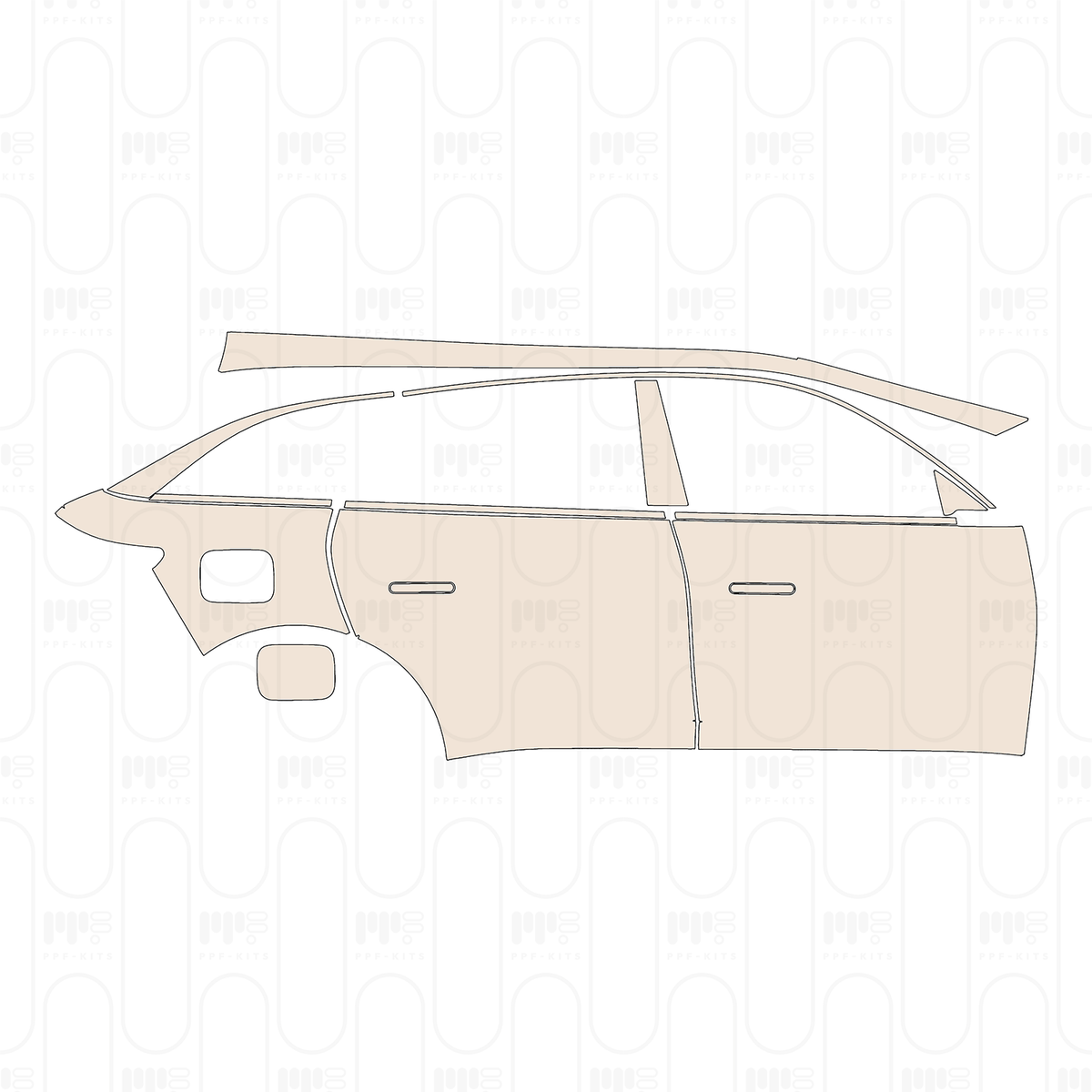 (right) Door+Rear Fender+Side Skirt