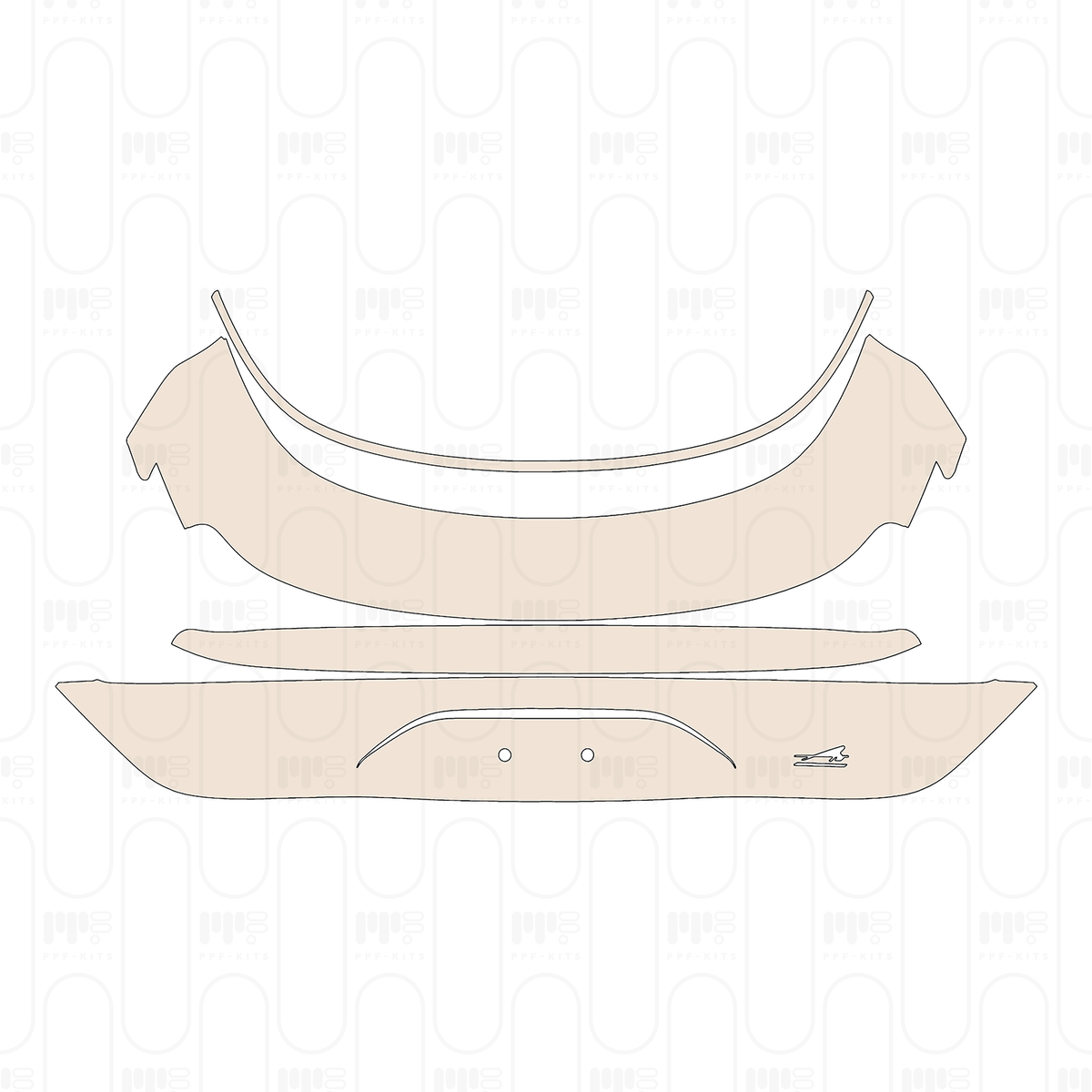 Trunk Lid without Spoiler, with "Air" Emblem
