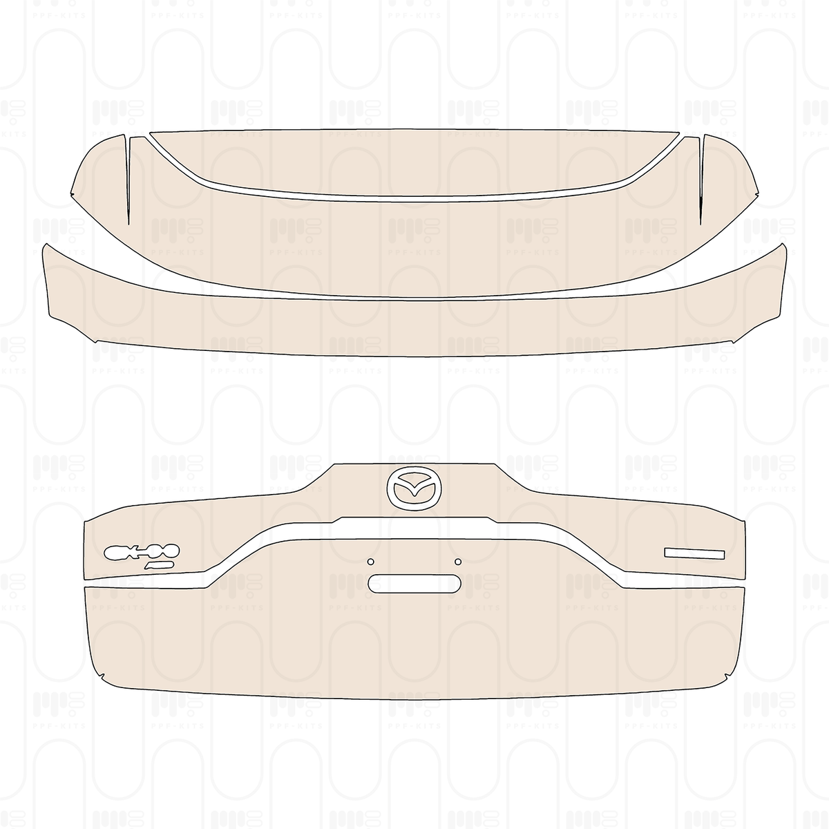 Trunk Lid with "CX-90 AWD" Emblems