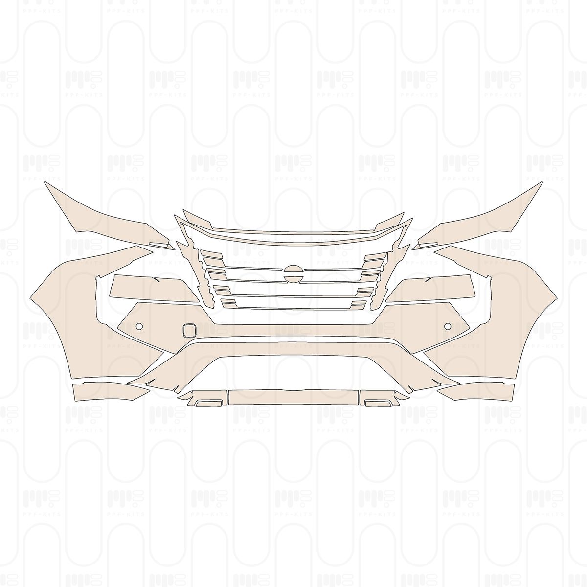 Bumper+Headlamp with 2 PDC (Parking Sensors)