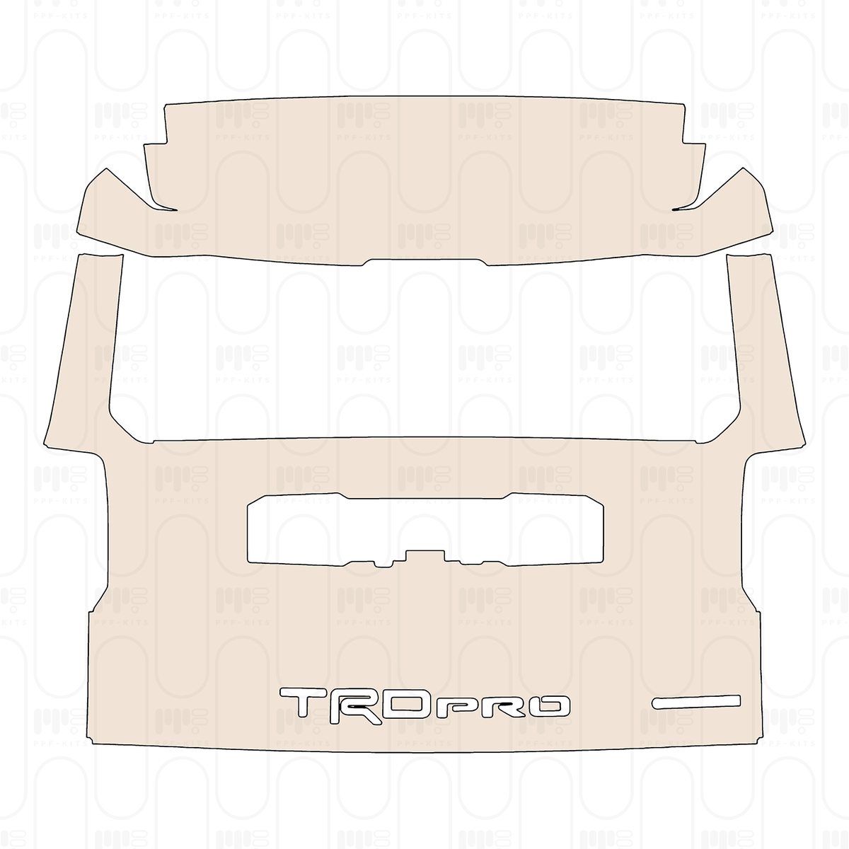Trunk Lid with "TRD PRO" & "iFORCEMAX" Emblems
