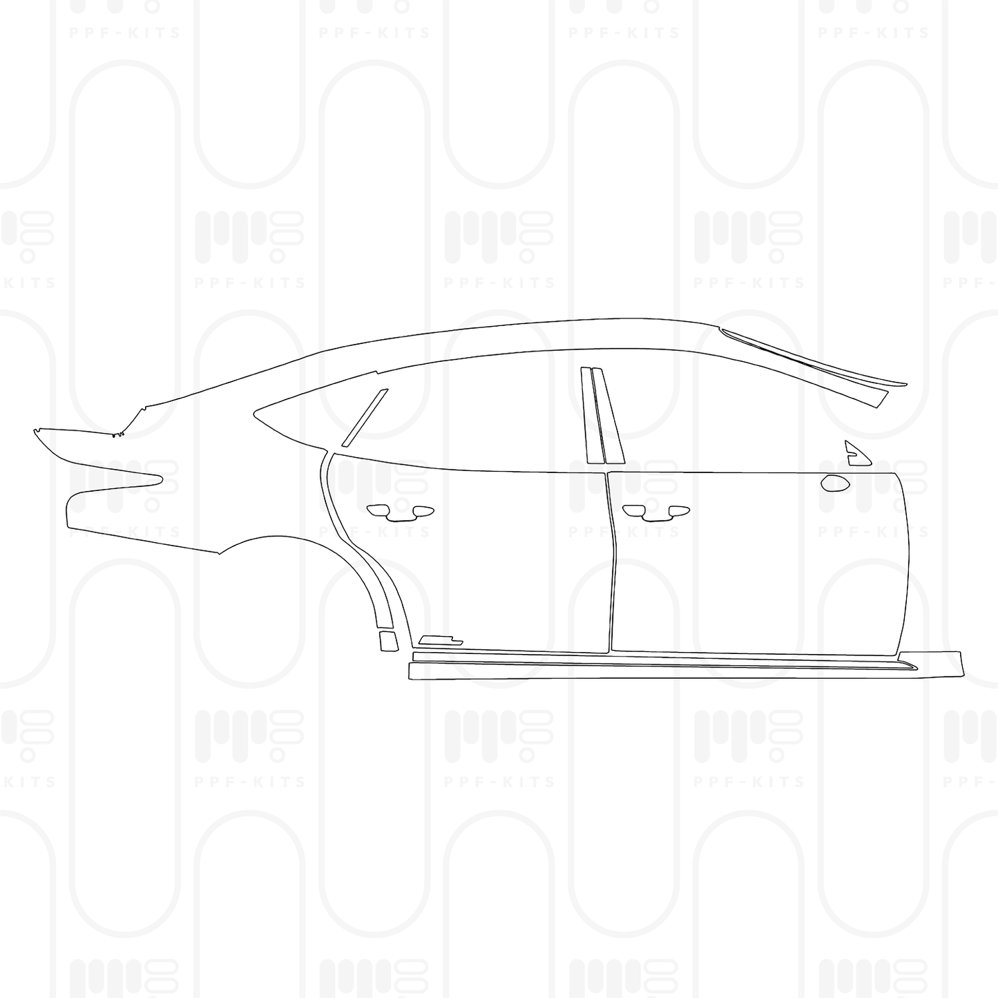 PPF prédécoupé Lexus LS Hybrid F Sport 2025