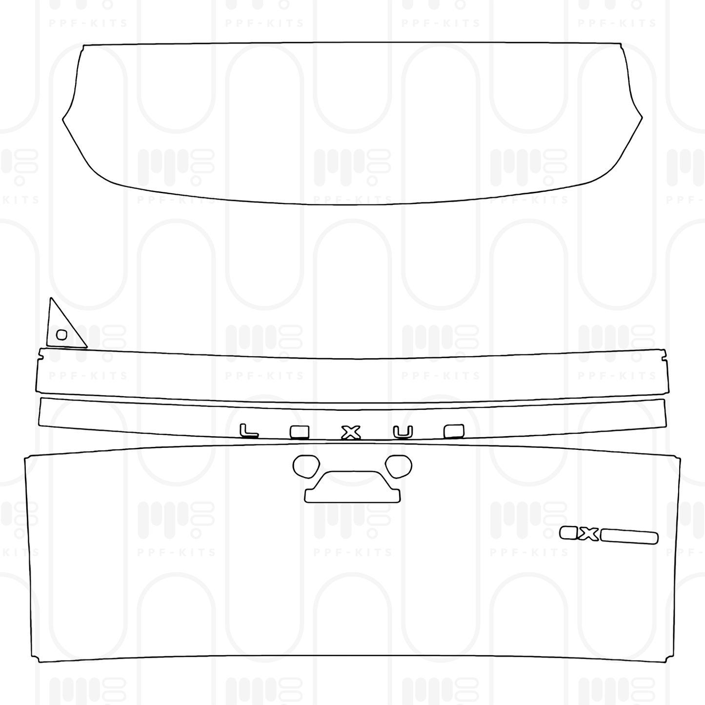 PPF prédécoupé Lexus GX (CN) Overtrail 2025