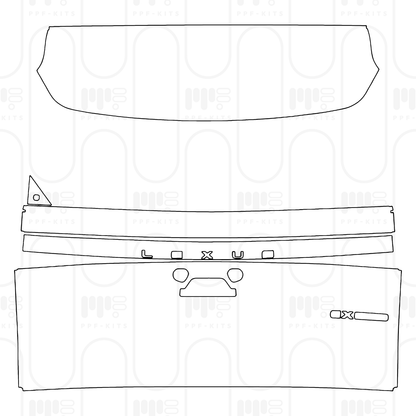 PPF prédécoupé Lexus GX (CN) Overtrail 2025