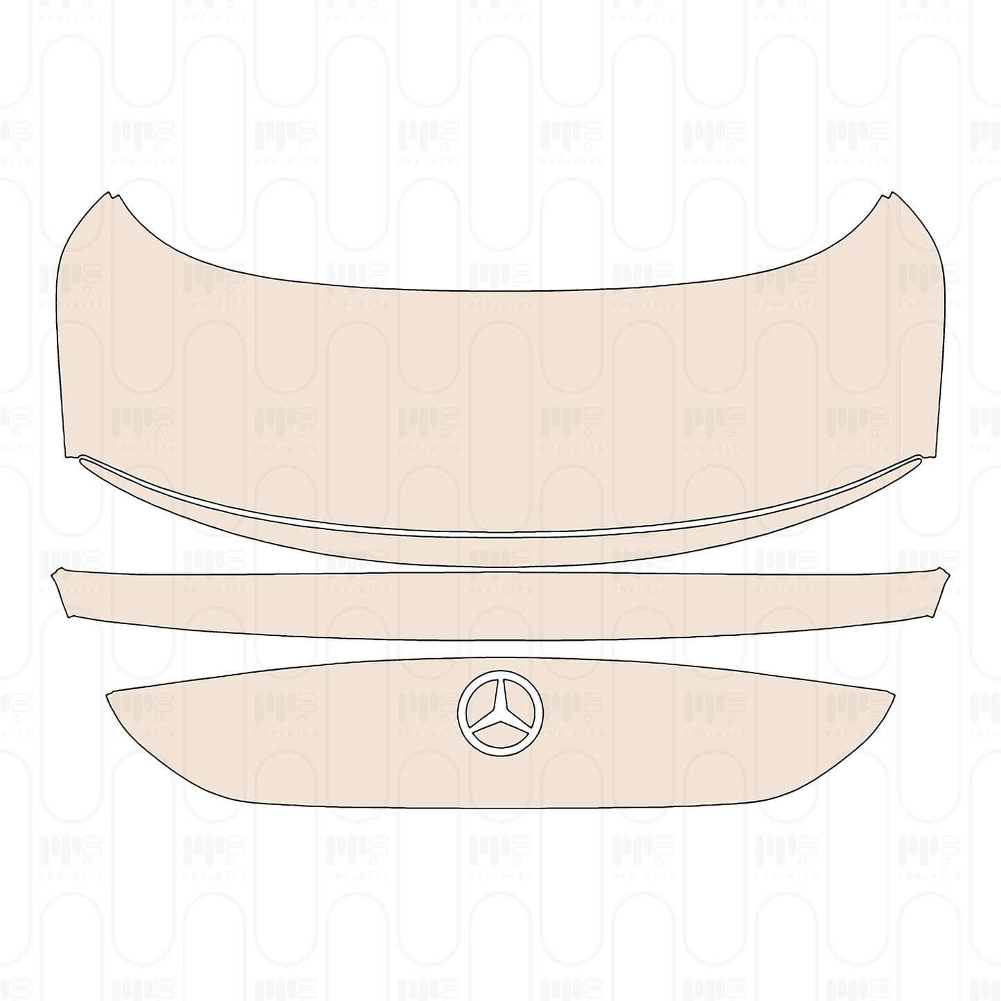 Trunk Lid with Spoiler, without Emblem