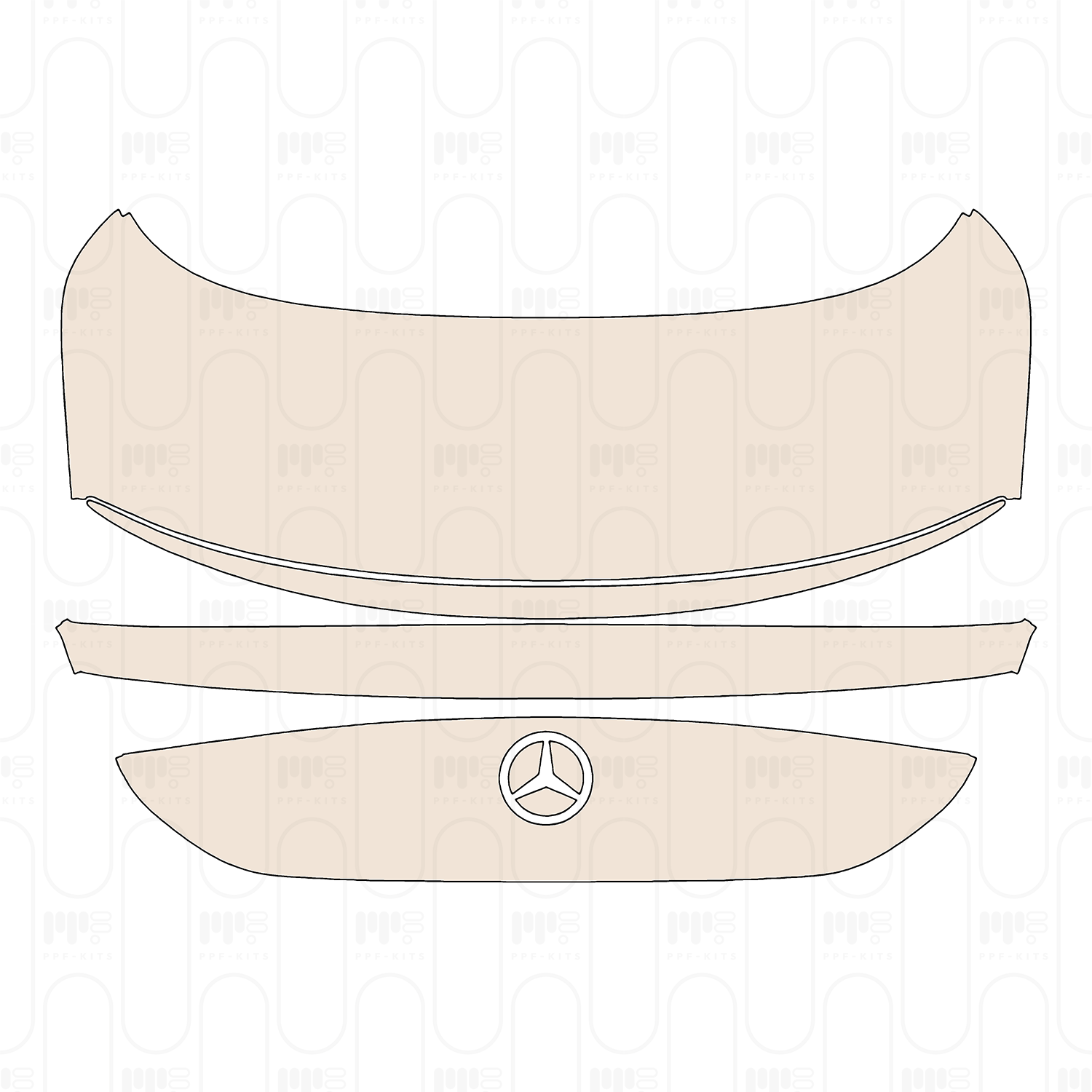 Trunk Lid with Spoiler, without Emblem