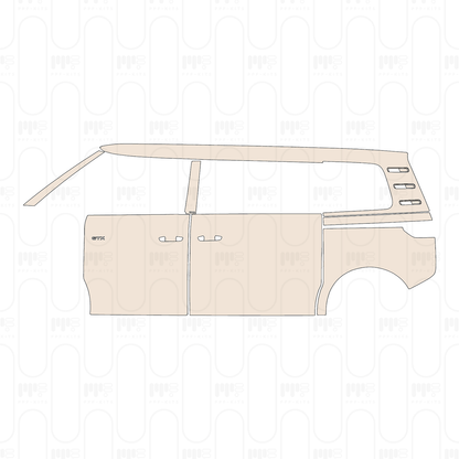 (left) Door+Rear Fender+Side Skirt with "GTX" Emblem on front door
