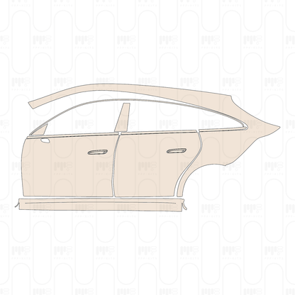 (left) Door+Side Skirt+Rear Fender