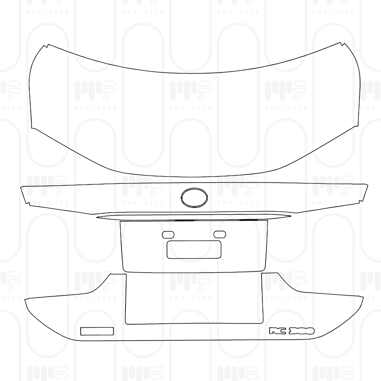 PPF prédécoupé Lexus RC Base 2025
