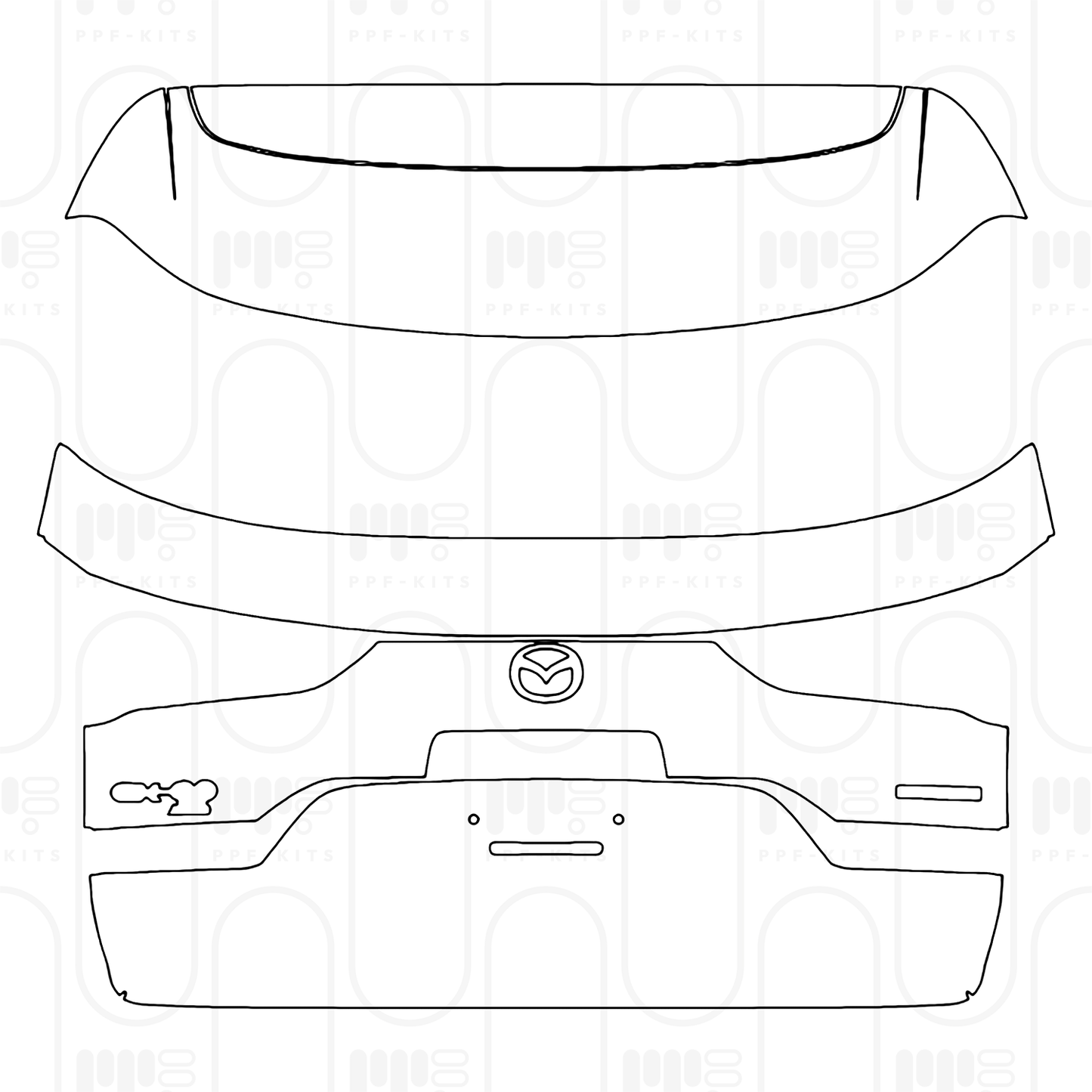 PPF prédécoupé Mazda CX-60 (EU) Homura 2026