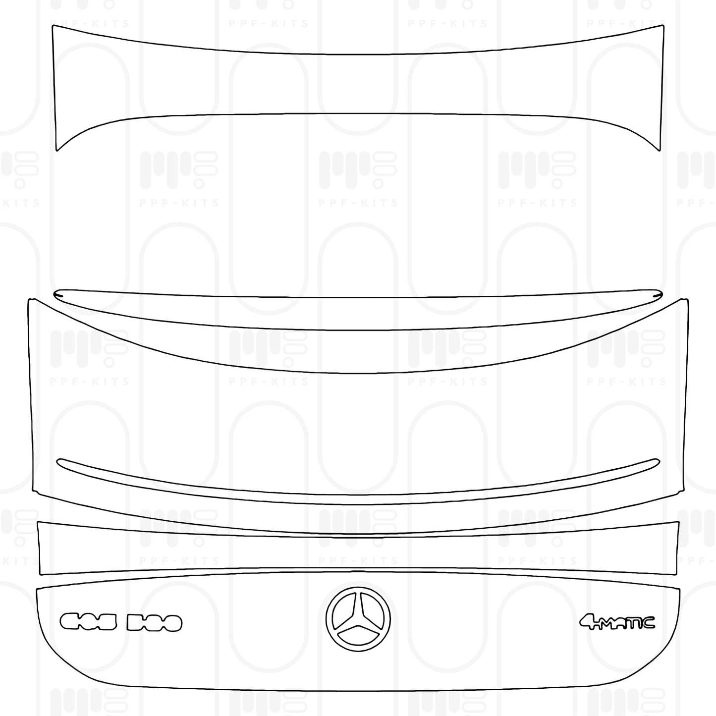 PPF prédécoupé Mercedes-Benz EQS Base 2025