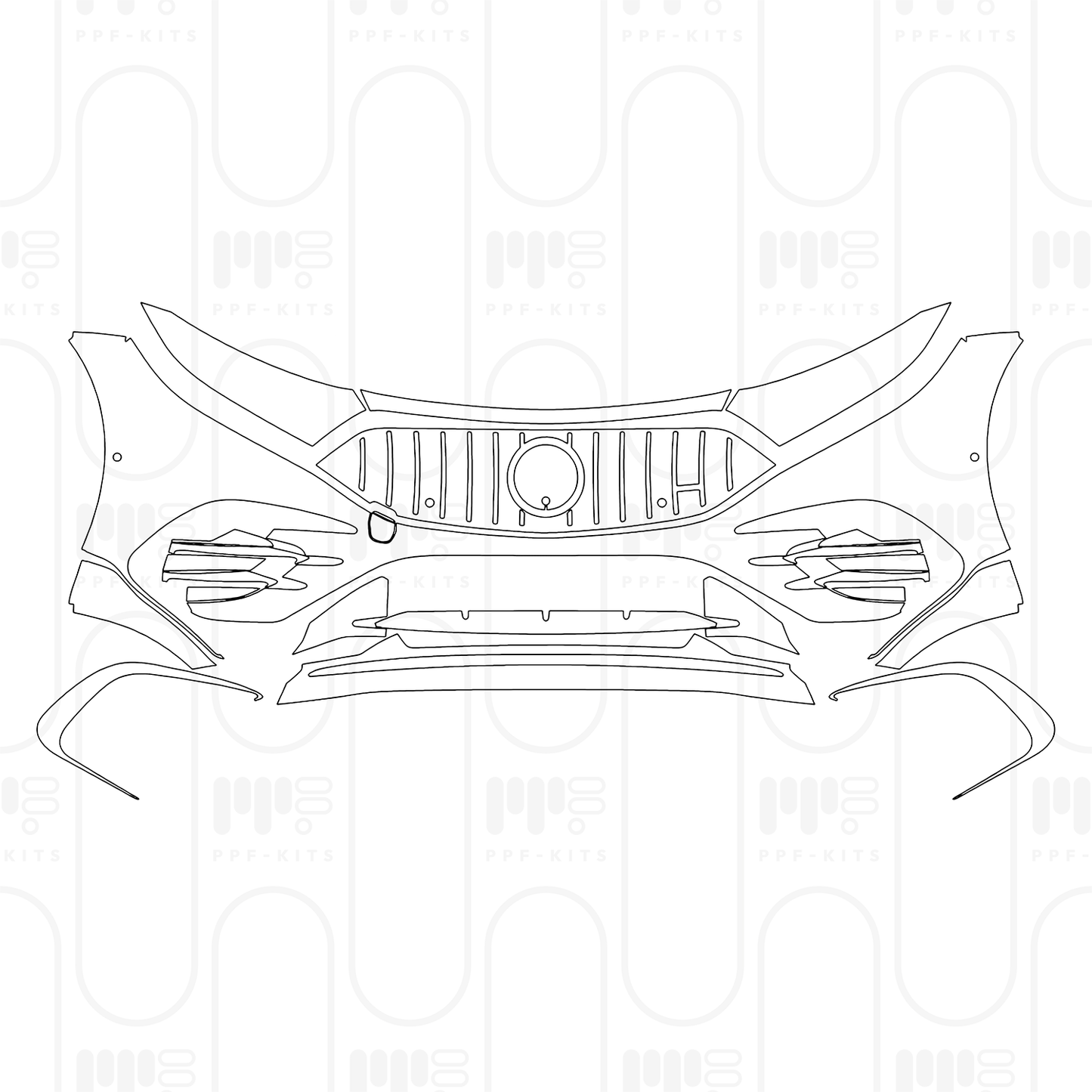 PPF prédécoupé Mercedes-Benz EQS AMG 53 2025