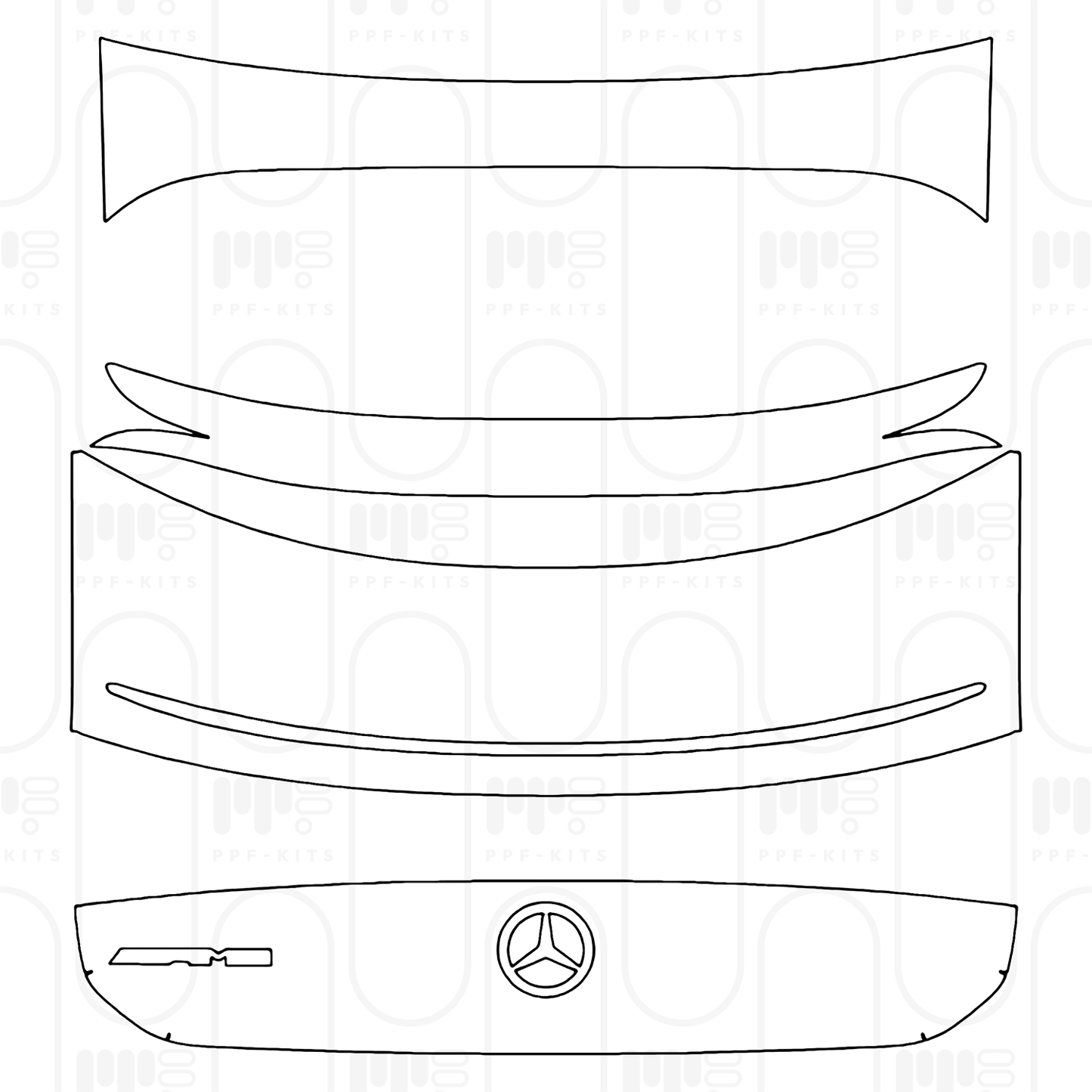 PPF prédécoupé Mercedes-Benz EQS AMG 53 2025