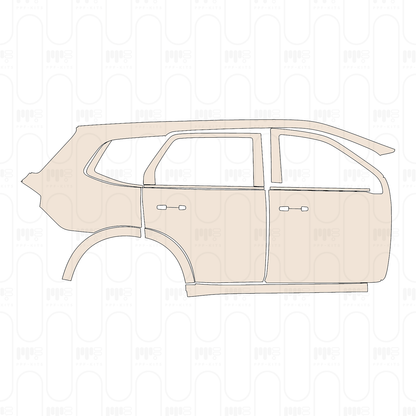 (right) Door+Rear Fender+Side Skirt