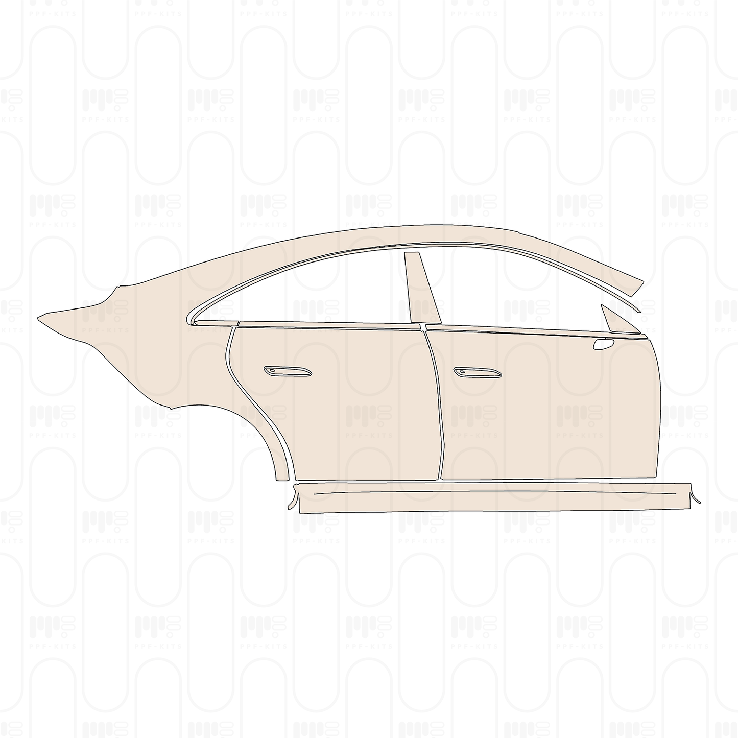 PPF prédécoupé Mercedes-Benz CLA Sedan AMG Line 2026