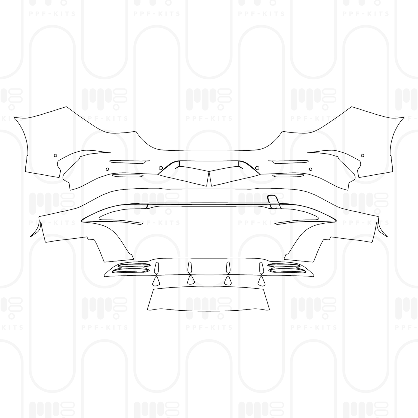 PPF prédécoupé Mercedes-Benz CLA EV (CN) AMG Line 2026