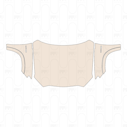 Hood+Fender with "V8" & "BITURBO 4MATIC+" Emblems
