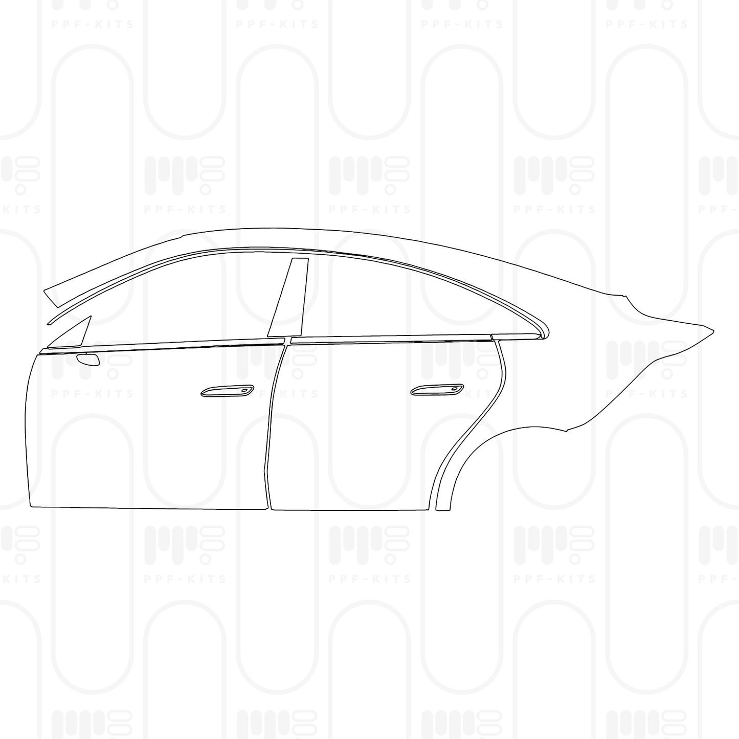 PPF prédécoupé Mercedes-Benz CLA Sedan Sport with EQ technology 2025