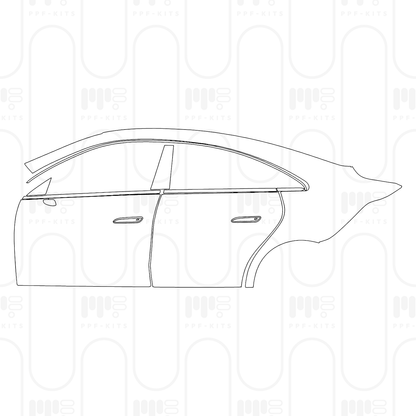 PPF prédécoupé Mercedes-Benz CLA Sedan Sport with EQ technology 2025
