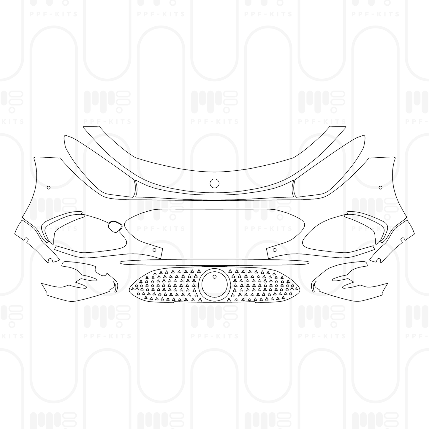 PPF prédécoupé Mercedes-Benz CLA EV (CN) AMG Line 2026