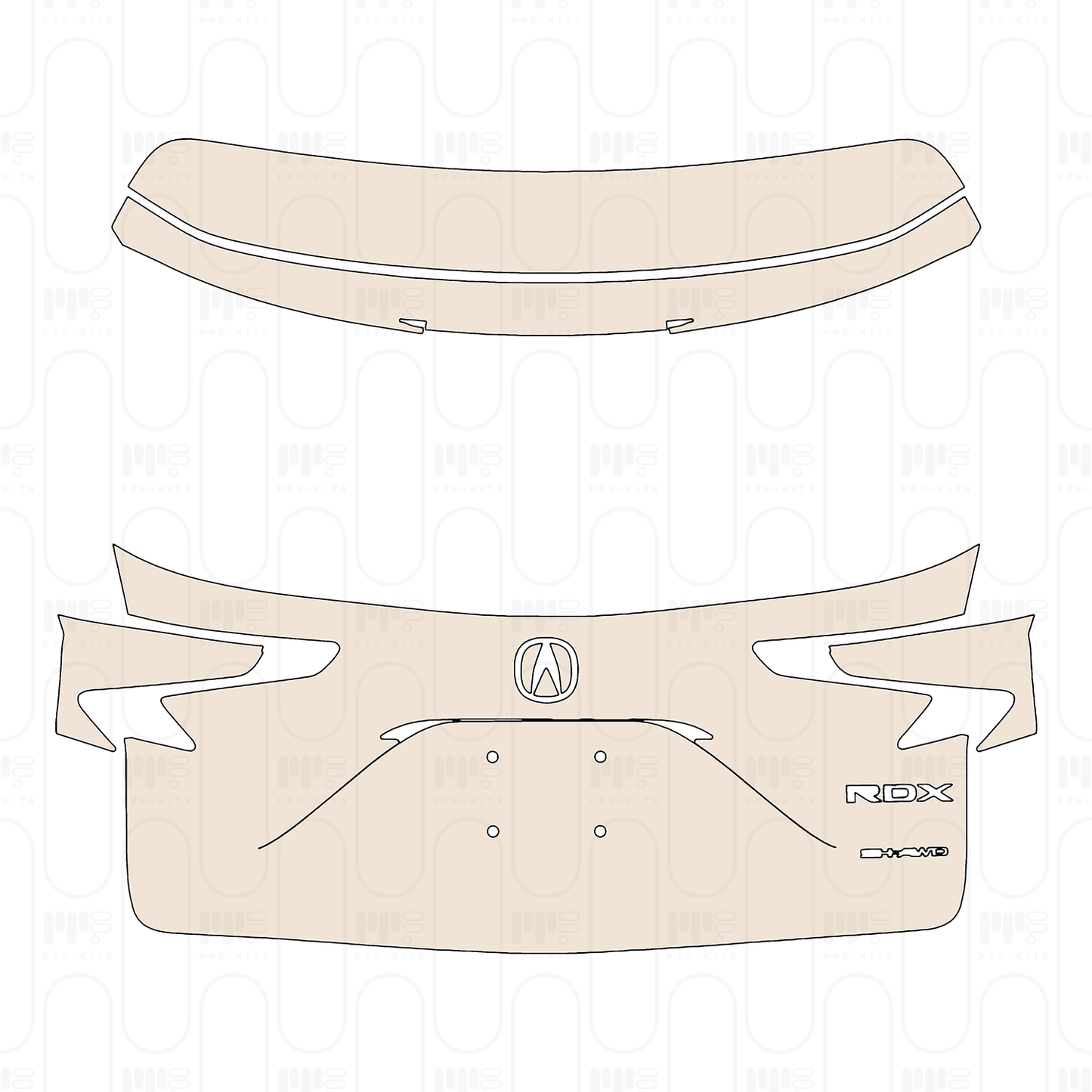 Trunk Lid with "RDX" & "SH-AW" Emblems