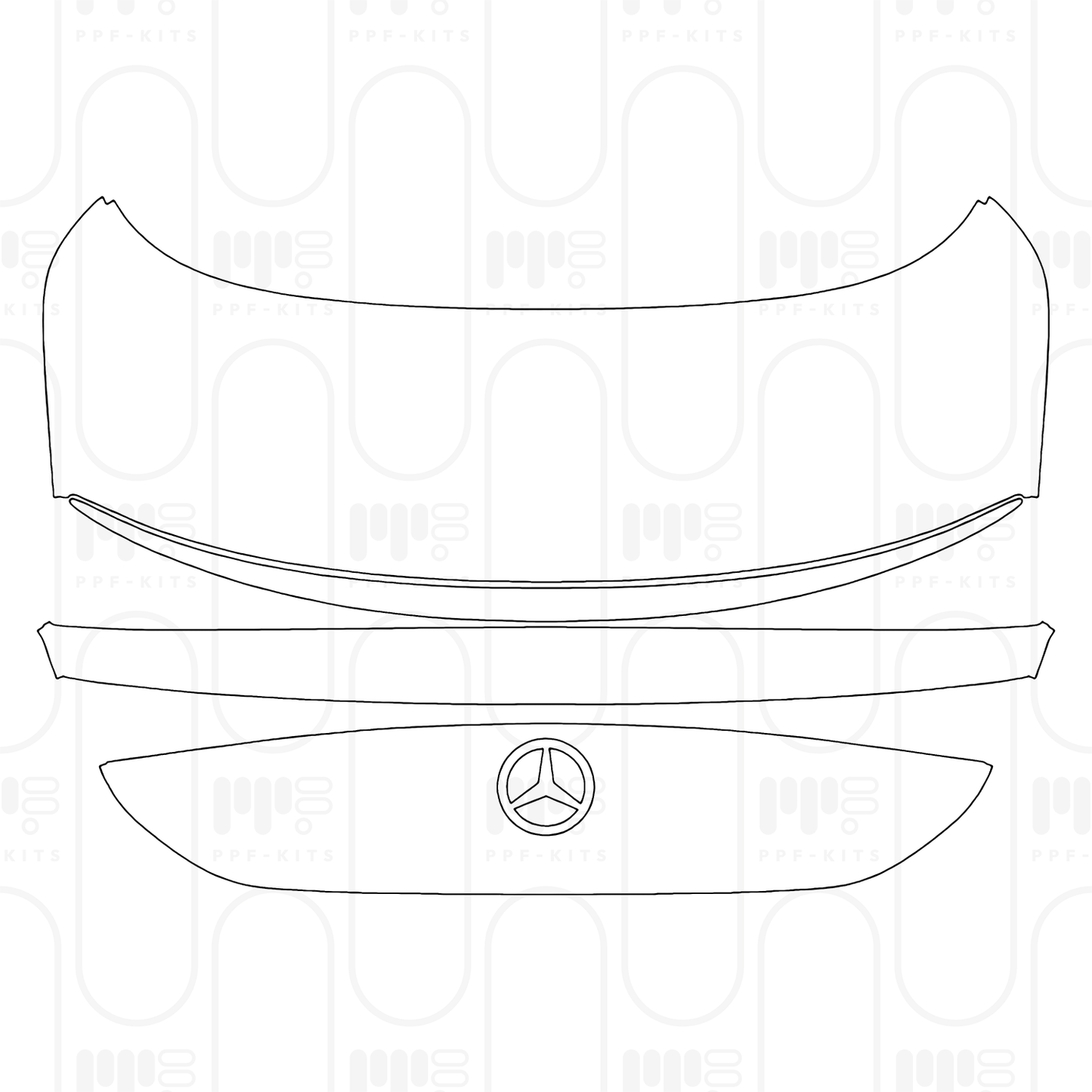 PPF prédécoupé Mercedes-Benz CLA EV (CN) Base 2025