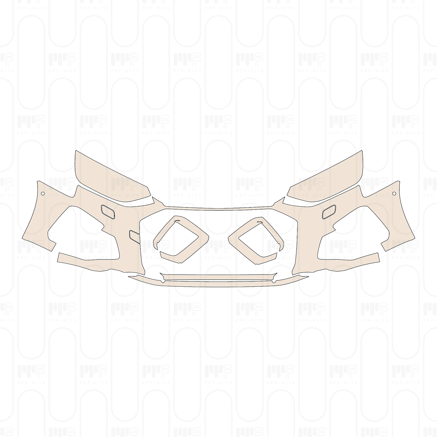 Bumper+Headlamp with headlamp washers