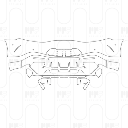 PPF prédécoupé Mercedes-Benz AMG GT 2-Door AMG GT 63 PRO 4MATIC+ 2025