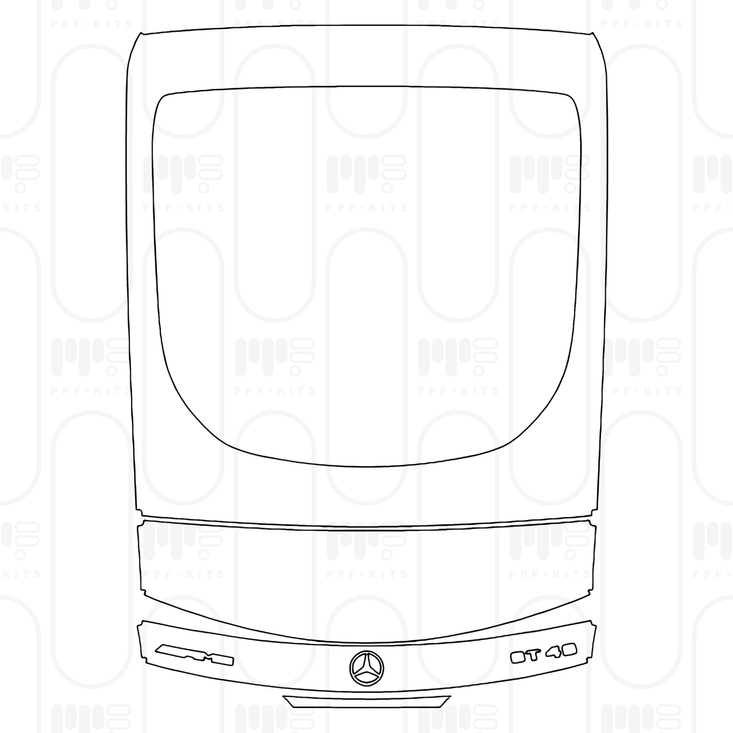 PPF prédécoupé Mercedes-Benz AMG GT 2-Door AMG GT 43 2026
