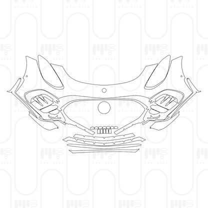 PPF prédécoupé Mercedes-Benz AMG GT 2-Door AMG GT 63 PRO 4MATIC+ 2025