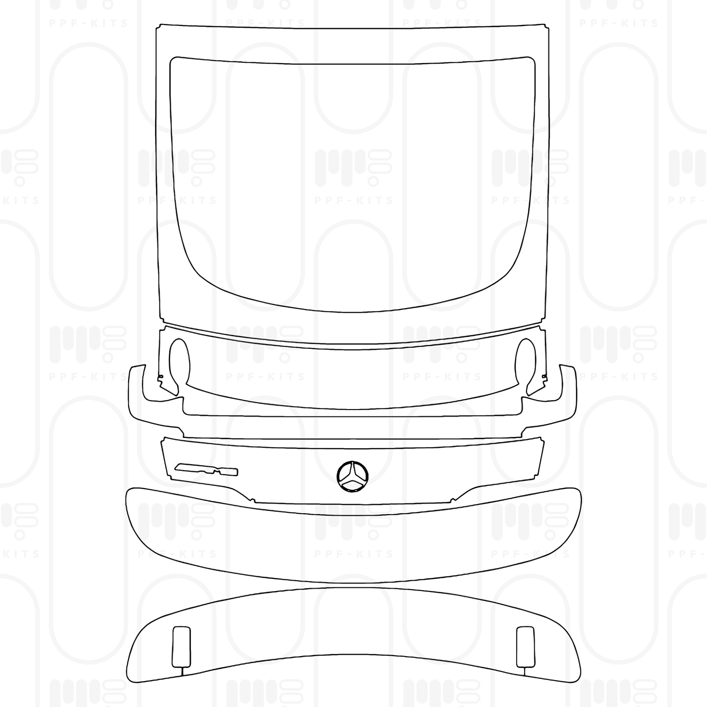 PPF prédécoupé Mercedes-Benz AMG GT 4-Door 63 2025