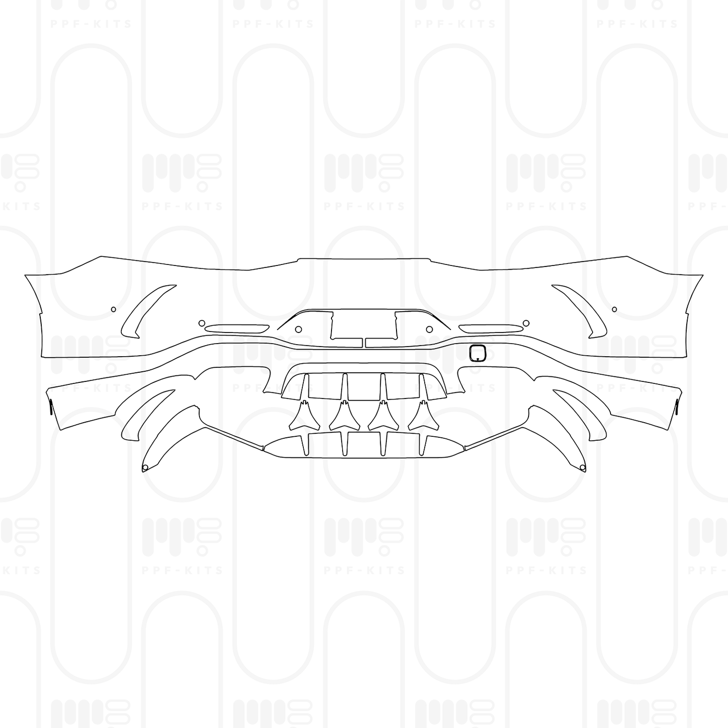 PPF prédécoupé Mercedes-Benz AMG GT 4-Door 63 2025