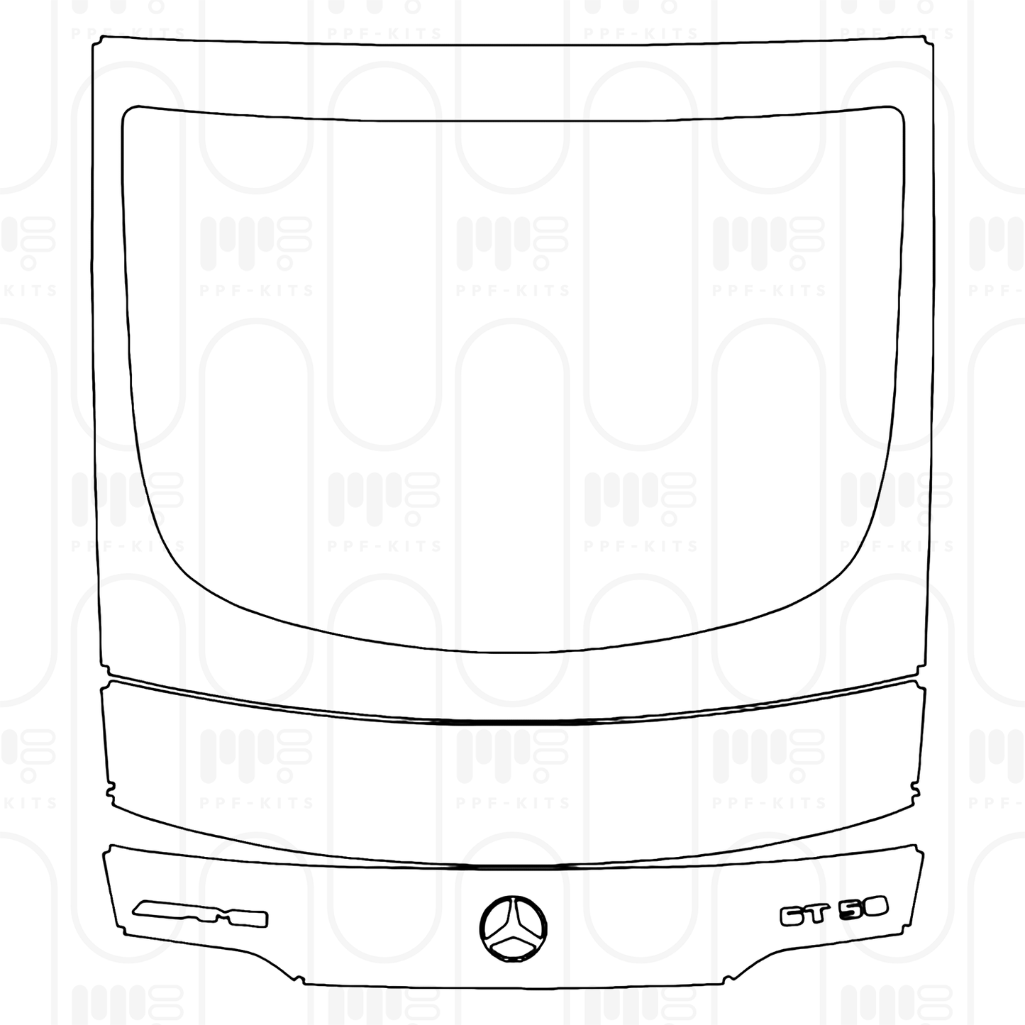 PPF prédécoupé Mercedes-Benz AMG GT 4-Door 53 2025
