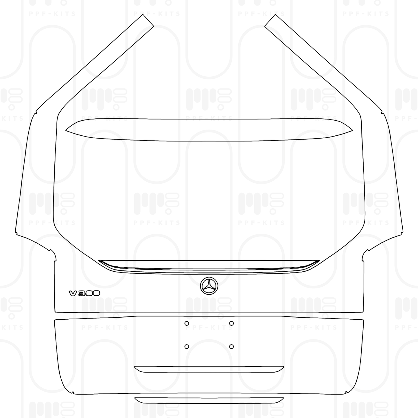 PPF prédécoupé Mercedes-Benz V Class Standard Wheelbase Base 2026