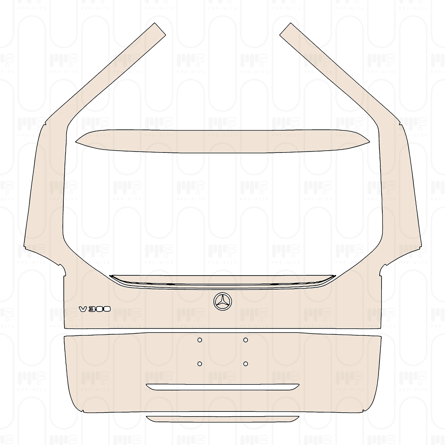 PPF prédécoupé Mercedes-Benz V Class (Europe) Long Base 2026