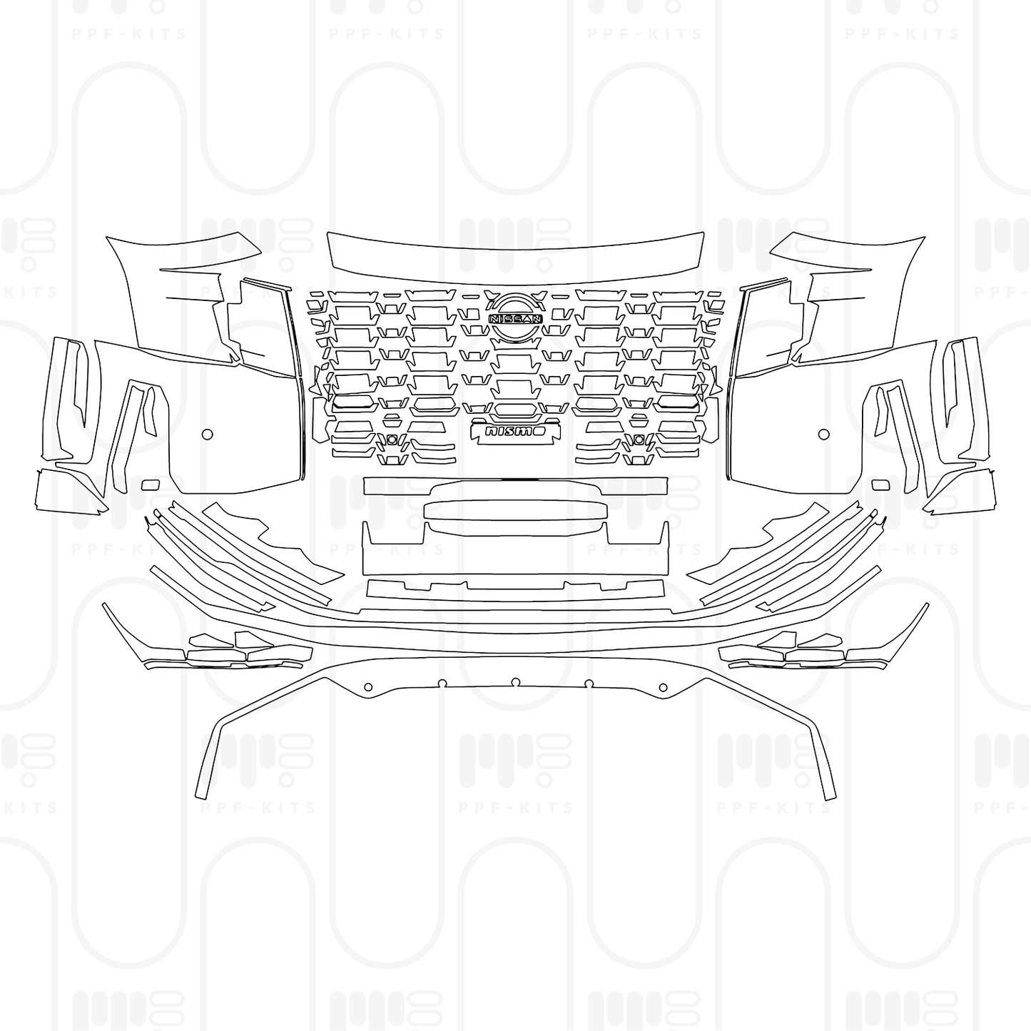 PPF prédécoupé Nissan Armada (US) Nismo 2026