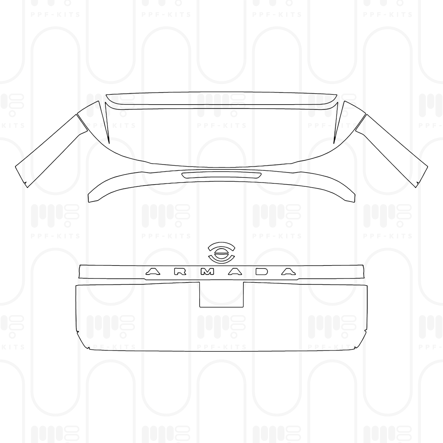 PPF prédécoupé Nissan Armada (US) SV 2026