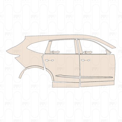 (right) Door+Rear Fender+Side Skirt