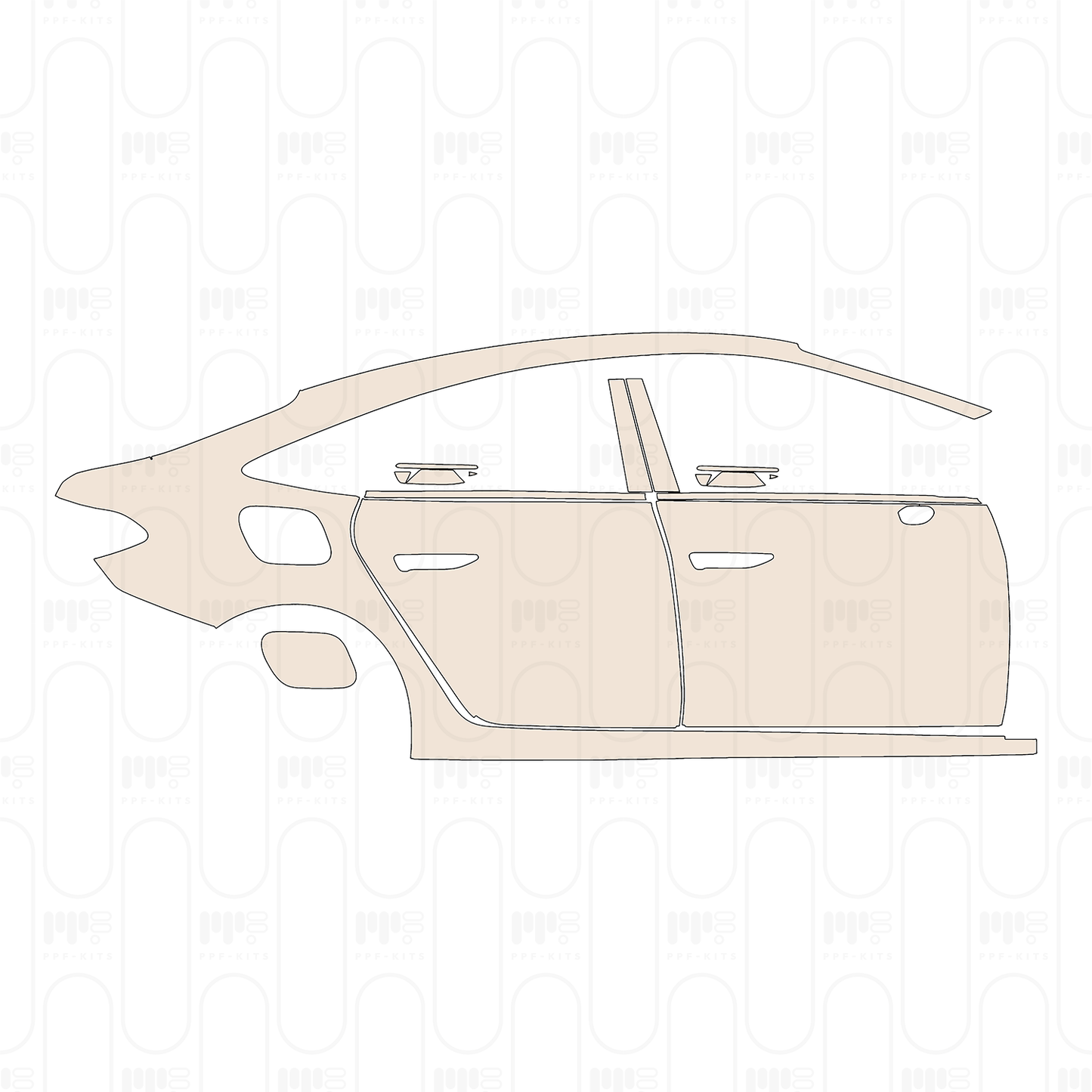 (right) Door+Rear Fender+Side Skirt