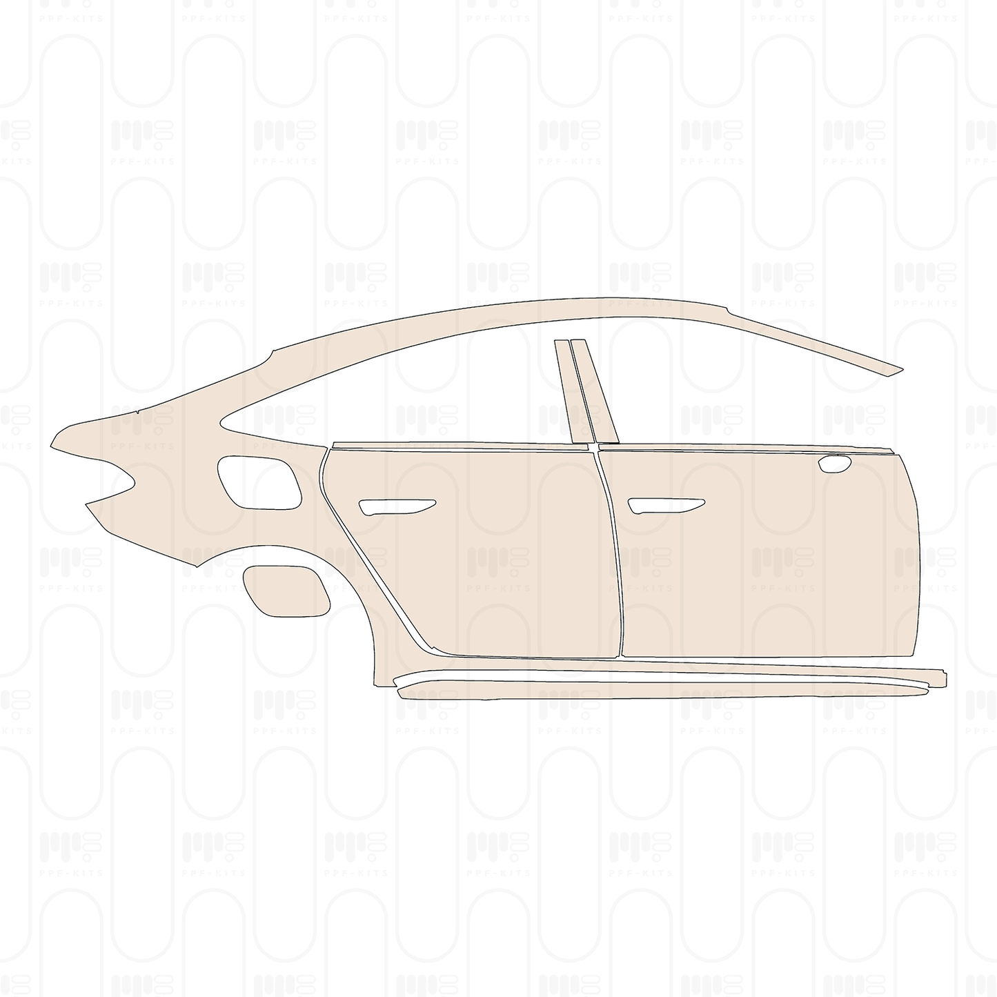 (right) Door+Rear Fender+Side Skirt