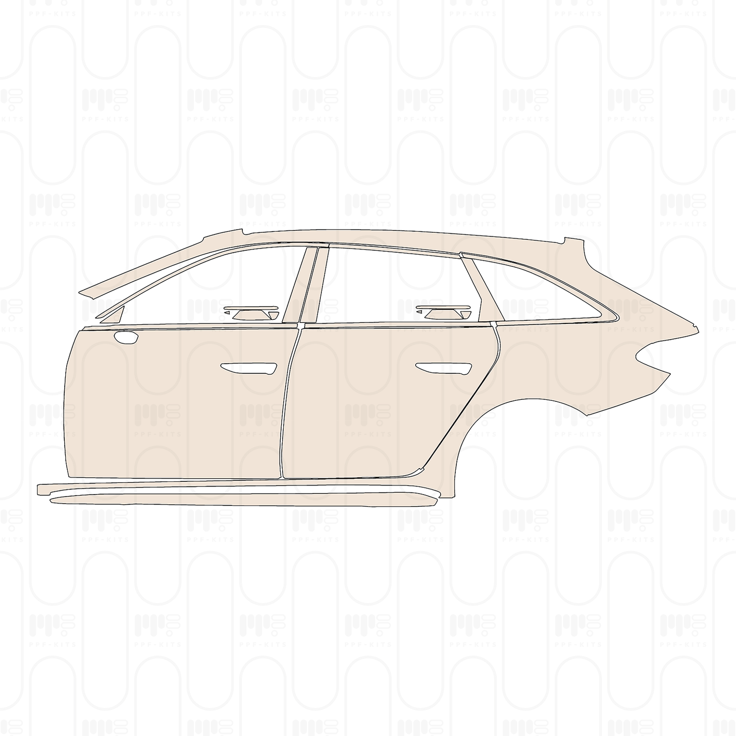 (left) Door+Rear Fender+Side Skirt